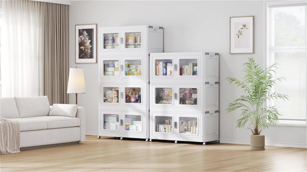 BROVIEW 75gal Stackable Storage Bins with Lid, 300QT Extra Large Capacity Plastic Storage Boxes for Clothes,Tools - Ideal for Home, Bedroom, Garage and Closet Organization