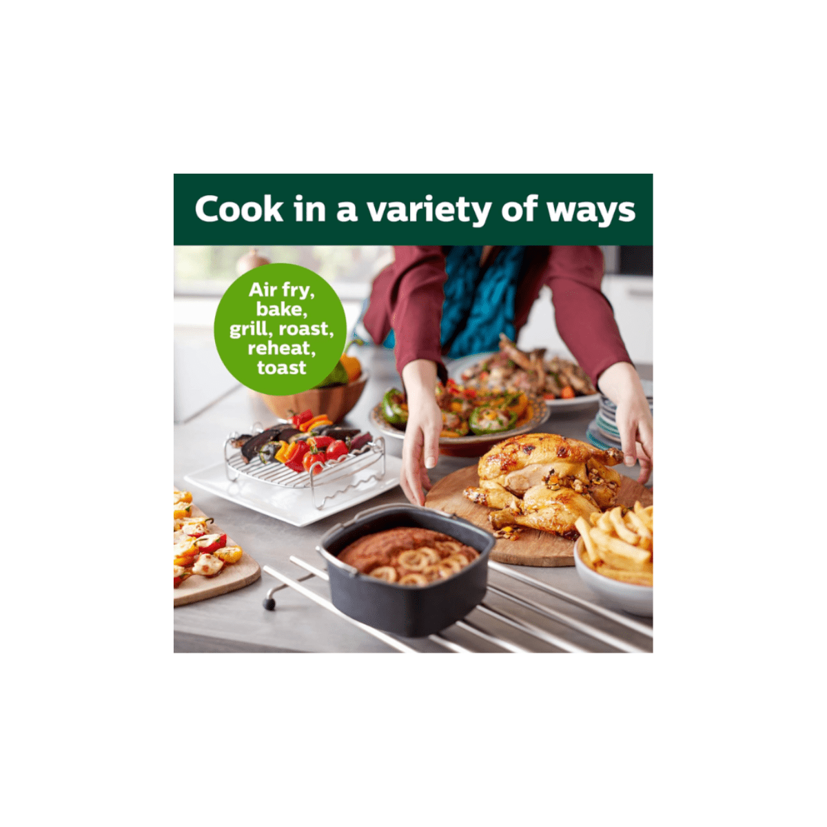 PHILIPS AIR FRYER XXL TWIN TURBOSTAR-BLACK