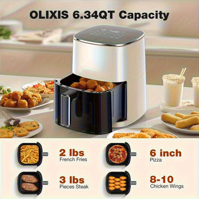 6.34QT Air Fryer Toaster Oven & Deep Fryer-12-in-1 Kitchen Appliance W\u002F 360° View Window | Dishwasher Safe Non-Toxic Basket for Roasting, Baking, Steaming | Air Fryers & Kitchen Accessories Closeout