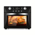 24QT Air Fryer Oven, One Click Selection Of 10-in-1 Function, Equipped with Rotisserie Setting, Free Control Of Time And Temperature.
