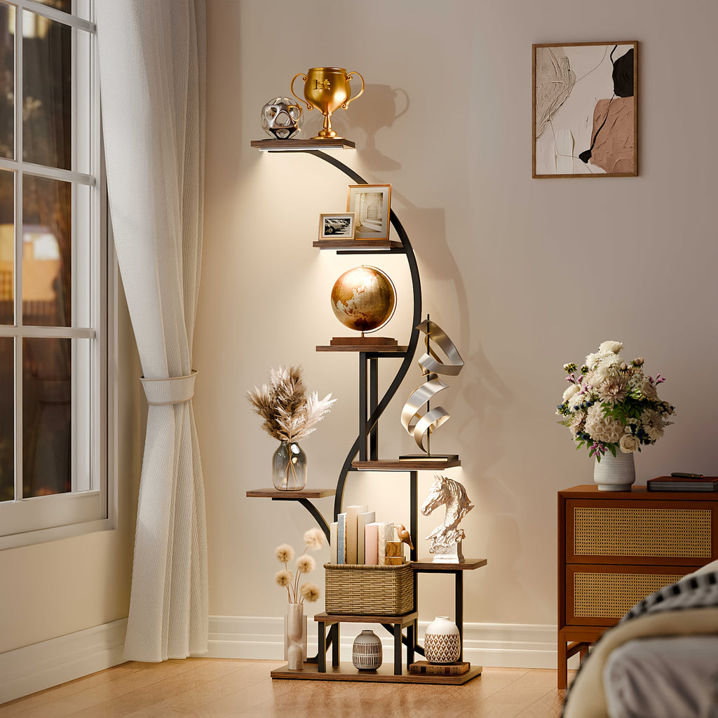 8 Tier Magazine Holders With Light, 65\