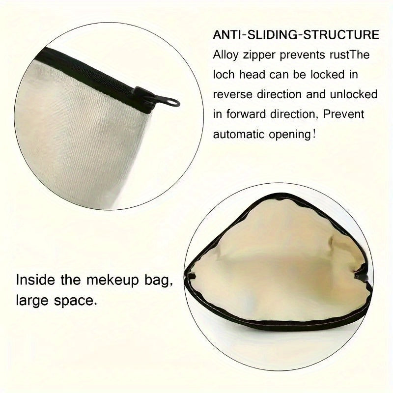 Pastel Cute Rabbit Makeup Bag 1pc Pastel Cute Rabbit Makeup Bag - Cosmetic Organizer with Secure Zipper Closure - Compact Travel Toiletry Case for Women, Men, Girls, Boys - Perfect Gift for Birthday, Valentine's, Housewarming - Everyday & Special Events