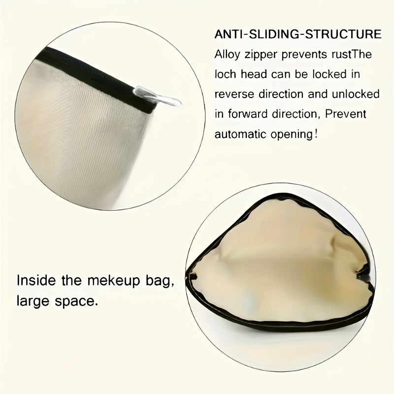 1pc Stylish Hair Accessories Pouch - Lightweight, Durable Makeup Organizer with Zipper, Perfect for Daily Use, Business Travel, and Vacation - Ideal for Hair Styling Tools and Accessories, Hair Accessories Pouch|Playful Design|Zippered Pouch