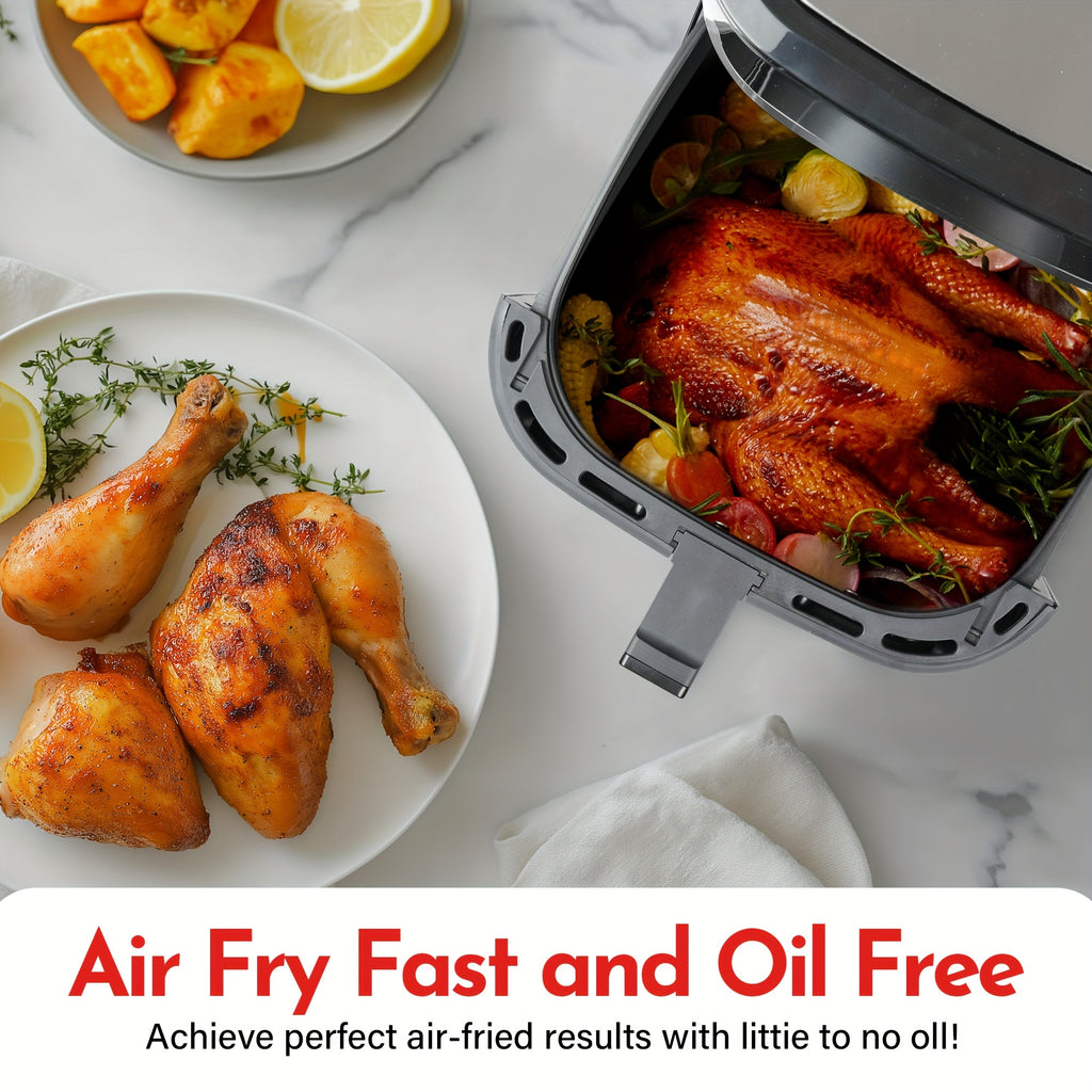 8.5QT\u002F3.6QT Air Fryer, Upgraded Large Capacity Suitable For 5-6 People, Smart Touch Screen For Easy Operation With 8 Preset Functions, Non-stick Coating For Easy Cleaning, Kitchen Accessories, Toaster Oven, Deep Fryer, Air Fryers, Kitchen