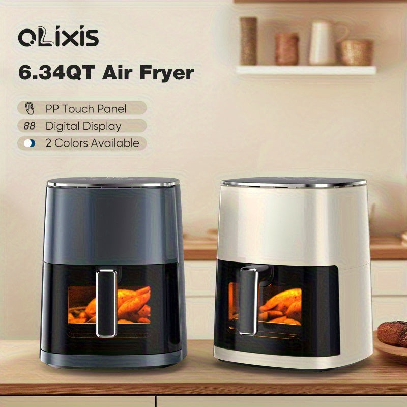 6.34QT Air Fryer Toaster Oven & Deep Fryer-12-in-1 Kitchen Appliance W\u002F 360° View Window | Dishwasher Safe Non-Toxic Basket for Roasting, Baking, Steaming | Air Fryers & Kitchen Accessories Closeout