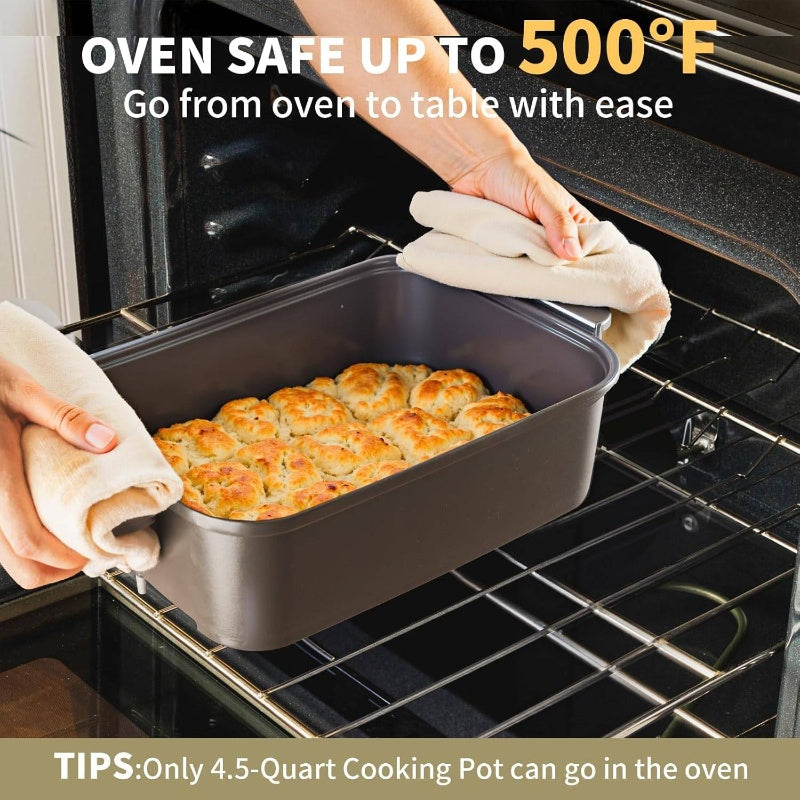 8 - in - 1 Programmable 4.5 - Quart Multi - Cooker with Air Fryer, Slow Cooker, Food Steamer, Dehydrate More, Family - Sized Capacity,