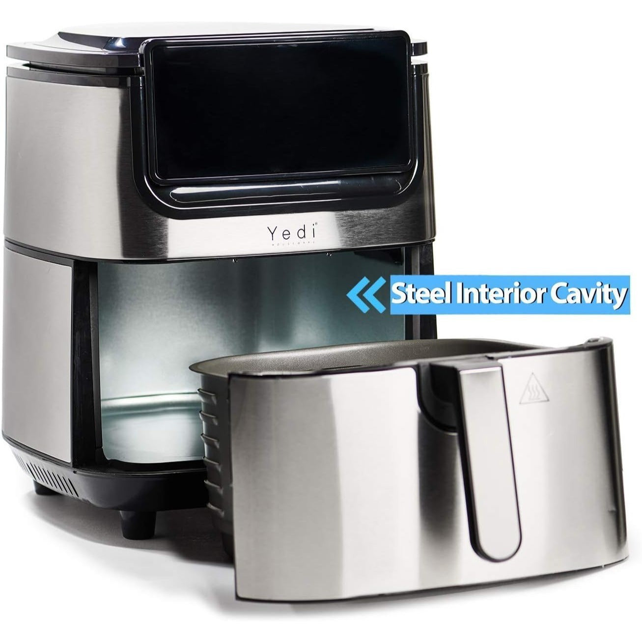 Yedi Evolution Air Fryer, 6.8 Quart, Ceramic Cooking Basket, with Deluxe Accessory Kit and Recipe Book