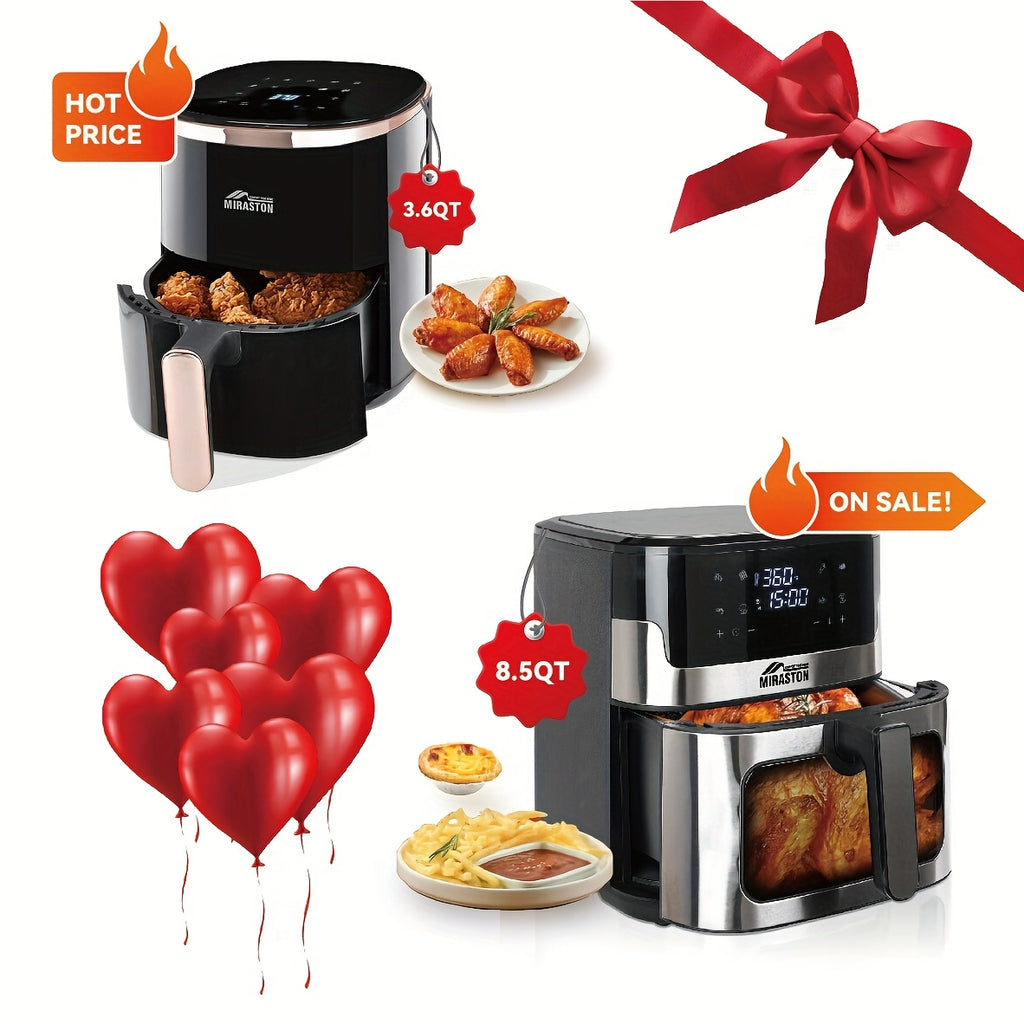 8.5QT\u002F3.6QT Air Fryer, Upgraded Large Capacity Suitable For 5-6 People, Smart Touch Screen For Easy Operation With 8 Preset Functions, Non-stick Coating For Easy Cleaning, Kitchen Accessories, Toaster Oven, Deep Fryer, Air Fryers, Kitchen